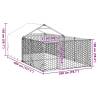 Outdoor Dog Kennel with Run - Galvanised Steel 4x2x1.5m