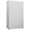 Light Grey Filing Cabinet - Modern Steel Office Storage