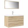 3 Piece Bathroom Furniture Set - Sonoma Oak - Stylish & Durable