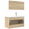 3 Piece Bathroom Furniture Set - Sonoma Oak - Stylish & Durable