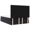 Ottoman Bed with Mattresses Black 140x190cm Velvet - Hipomarket