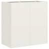 Planter White 80x40x80 cm - Stylish Cold-Rolled Steel Design