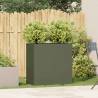 Stylish Olive Green Planter - Cold-Rolled Steel 80x40x80 cm