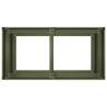 Stylish Olive Green Planter - Cold-Rolled Steel 80x40x80 cm