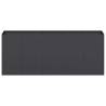 Stylish Black Planter 200x40x80 cm - Durable Cold-Rolled Steel