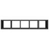 Stylish Black Planter 200x40x80 cm - Durable Cold-Rolled Steel