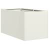 Stylish White Planter 40x80x40 cm - Cold-Rolled Steel