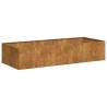 Rusty Planter 200x80x40 cm - Durable Weathering Steel