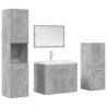 5 Piece Bathroom Furniture Set - Concrete Grey & Quality Design