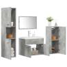 5 Piece Bathroom Furniture Set - Concrete Grey & Quality Design