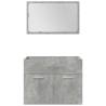 5 Piece Bathroom Furniture Set - Concrete Grey & Quality Design