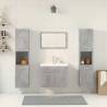 5 Piece Concrete Grey Bathroom Furniture Set - Hipomarket