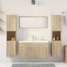 5 Piece Bathroom Furniture Set - Sonoma Oak Engineered Wood