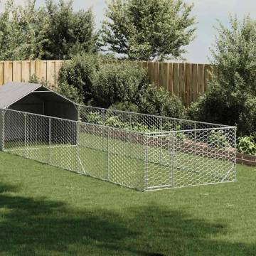 Outdoor Dog Kennel with Run - Safe & Durable Galvanised Steel