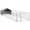 Outdoor Dog Kennel with Run - Safe & Durable Galvanised Steel