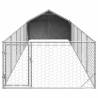 Outdoor Dog Kennel with Run - Safe & Durable Galvanised Steel