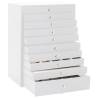 Elegant 10-Layer Jewellery Box with Watch Holders - White