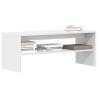 Stylish White TV Cabinet - 100x40x40 cm - Durable Engineered Wood