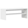 Stylish White TV Cabinet - 100x40x40 cm - Durable Engineered Wood