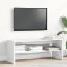 Stylish White TV Cabinet - 100x40x40 cm - Durable Engineered Wood