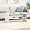 Stylish White TV Cabinet - 100x40x40 cm - Durable Engineered Wood