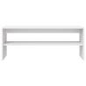 Stylish White TV Cabinet - 100x40x40 cm - Durable Engineered Wood