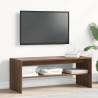 Stylish Brown Oak TV Cabinet - 100x40 cm | HipoMarket UK