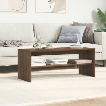 Stylish Brown Oak TV Cabinet - 100x40 cm | HipoMarket UK