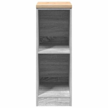 Garage Storage Cabinet Grey Sonoma - Durable Pinewood Design