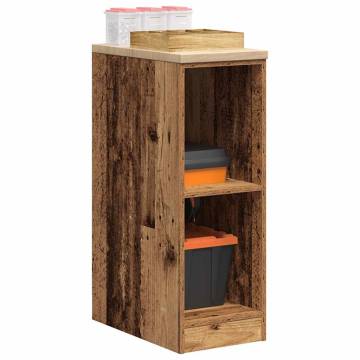 Garage Storage Cabinet Old Wood - 30x51x85 cm Solid Pine