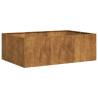 Stylish Rusty Planter - 120x80x40 cm Weathering Steel