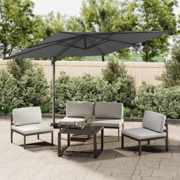 Cantilever Umbrella with Aluminium Pole - Anthracite 300x300 cm