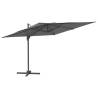 Cantilever Umbrella with Aluminium Pole - Anthracite 300x300 cm