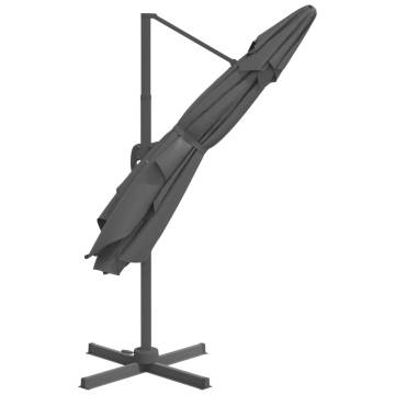 Cantilever Umbrella with Aluminium Pole - Anthracite 300x300 cm