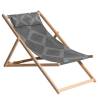 Madison Wooden Beach Chair Demi 55x90x87 cm Grey Colour grey Quantity in Package 1 