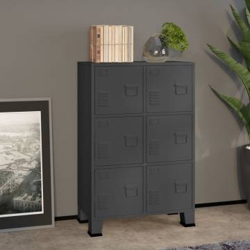 Industrial Storage Chest Anthracite - 75x40x115 cm Metal