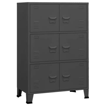 Industrial Storage Chest Anthracite - 75x40x115 cm Metal