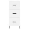 Stylish Highboard White 34.5x34x180 cm - Hipo Market