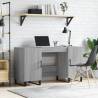 Desk Grey Sonoma 140x50x75 cm Engineered Wood Colour grey sonoma 