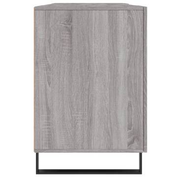 Stylish Grey Sonoma Desk - 140x50x75 cm Engineered Wood