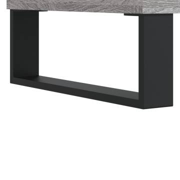 Stylish Grey Sonoma Desk - 140x50x75 cm Engineered Wood