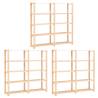 5-Tier Storage Racks 3 pcs 170x38x170 cm Solid Pinewood 500 kg Quantity in Package 1 Amount 3 