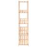 5-Tier Pine Wood Storage Racks - 3 pcs, 170 cm, 500 kg Capacity