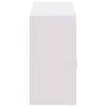 Elegant 6-Layer Lockable Jewellery Box with Mirror - White