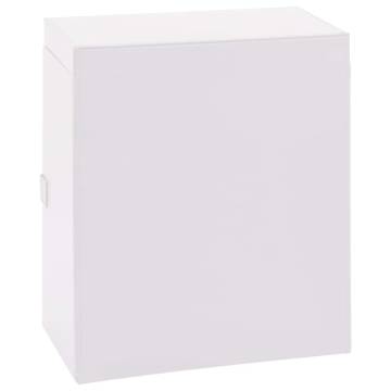 Elegant 6-Layer Lockable Jewellery Box with Mirror - White