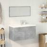 3 Piece Bathroom Furniture Set - Concrete Grey Engineered Wood