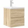 2 Piece Bathroom Furniture Set - Sonoma Oak | HipoMarket