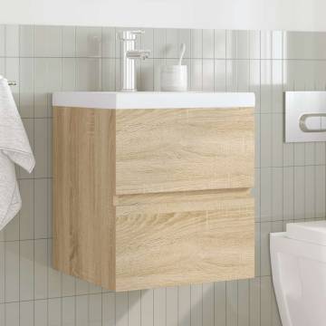 2 Piece Bathroom Furniture Set - Sonoma Oak | HipoMarket