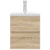 2 Piece Bathroom Furniture Set - Sonoma Oak | HipoMarket