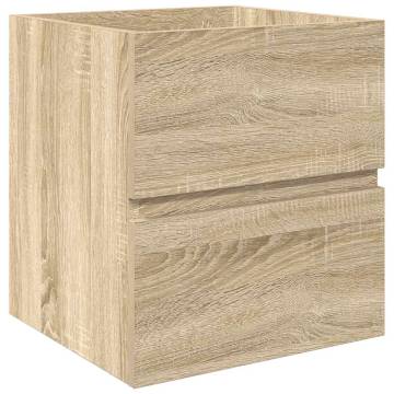 2 Piece Bathroom Furniture Set - Sonoma Oak | HipoMarket